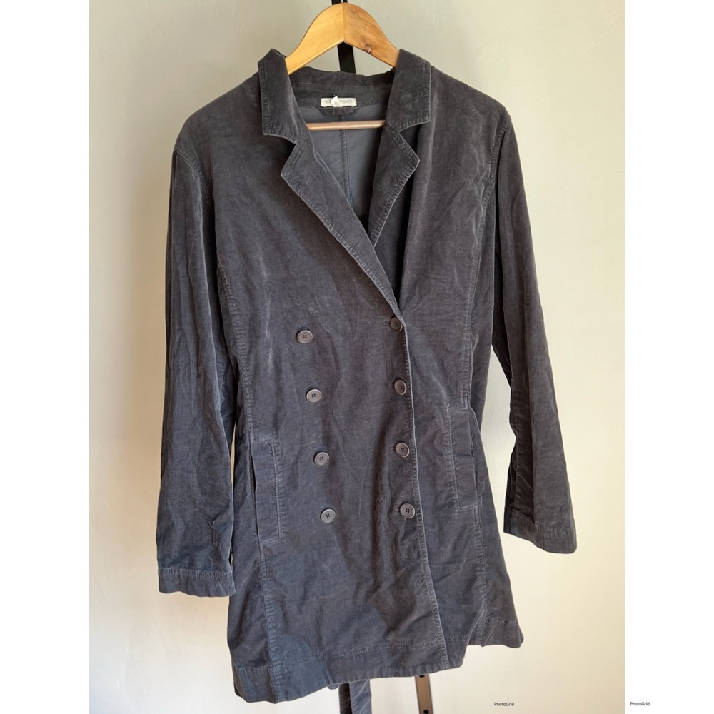 Eileen Fisher Double Breasted Corduroy Jacket